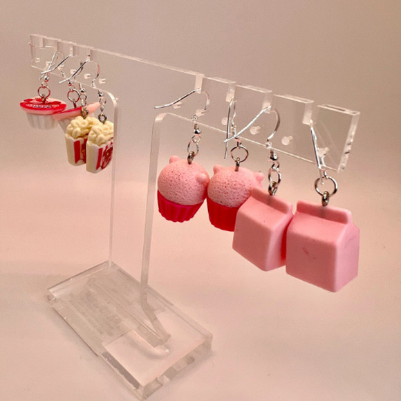 Kirby Food Earrings - Nintendo Earrings - Gamer Earrings - Food Earrings - Picture 6 of 10